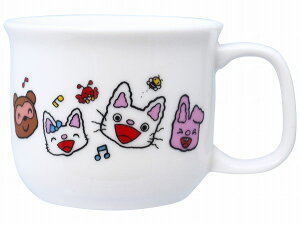 子ども食器 コップ【ノンタン こどもマグ】陶器 キッズ用 かわいい レンジ・食洗機対応 絵本 キャラクター グッズ 日本製 幼児 保育園 幼稚園 離乳食【金正陶器】