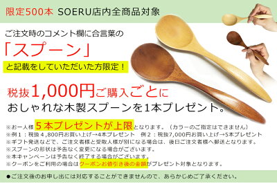 【スプーンプレゼント】キャンペーン