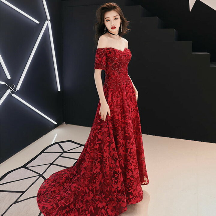 ードレス ウェディングドレス パーティドレス Aライ 結婚式 二次会 演奏会 