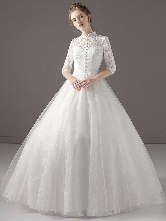 楽天市場】プリンセスラインドレス ウエディングドレス ロングドレス  