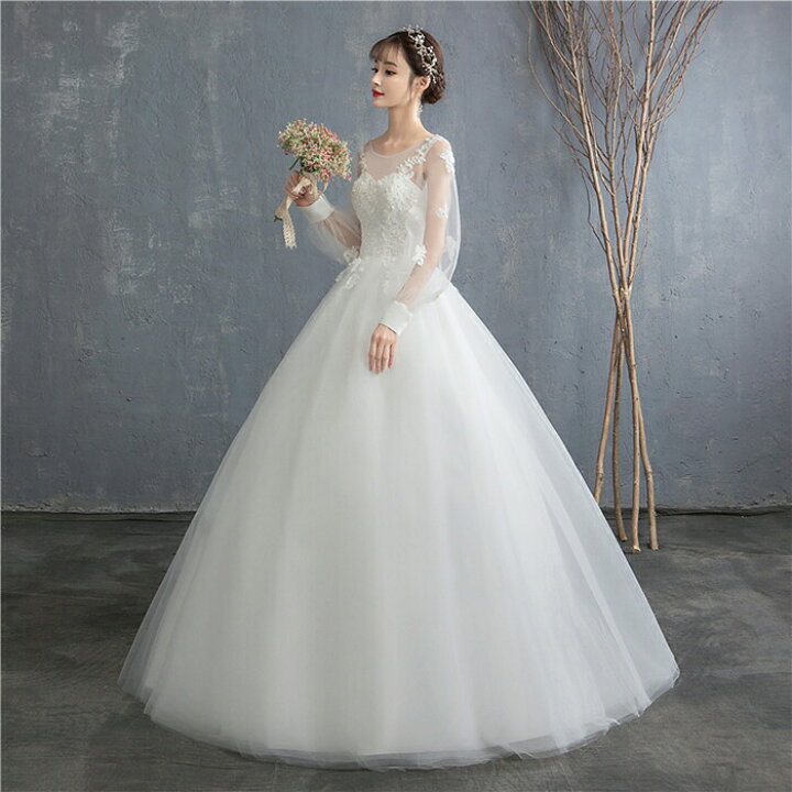 楽天市場】プリンセスラインドレス ウエディングドレス 結婚式 