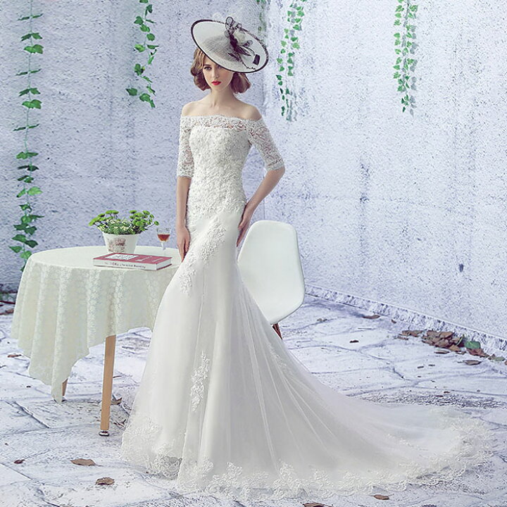 楽天市場】マーメイドドレス マーメイドラインドレス ウェディング  