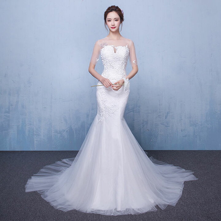 楽天市場】マーメイドドレス マーメイドラインドレス ウエディング  