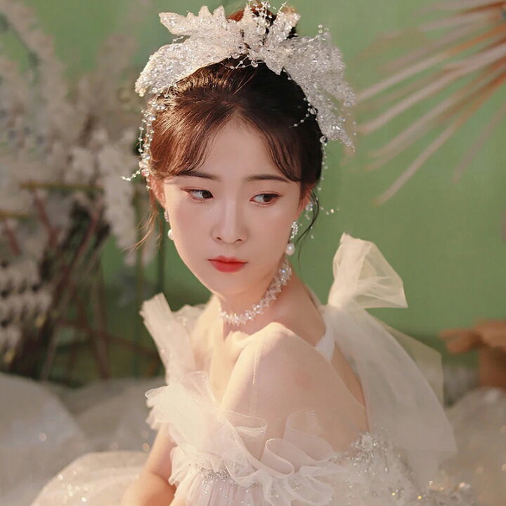 楽天市場】即納 ウェディング小物 ウェディングヘッドドレス  