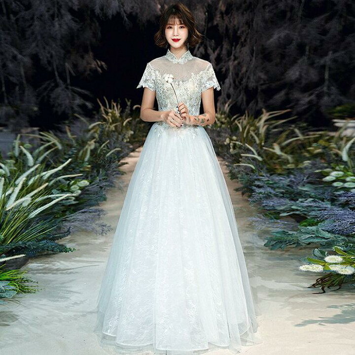 楽天市場】ウエディングドレス 結婚式 ウェディングドレス ファスナー  