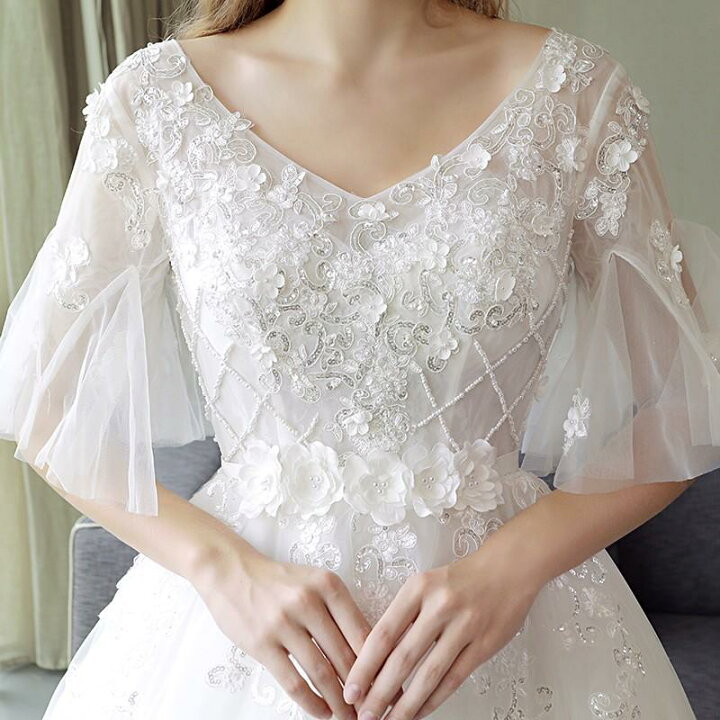 楽天市場】ウェディングドレス 結婚式 お呼ばれ マタニティドレス 妊娠  