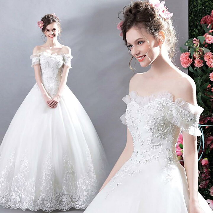 楽天市場】ウエディングドレス ウェディングドレス 結婚式 プリンセス 