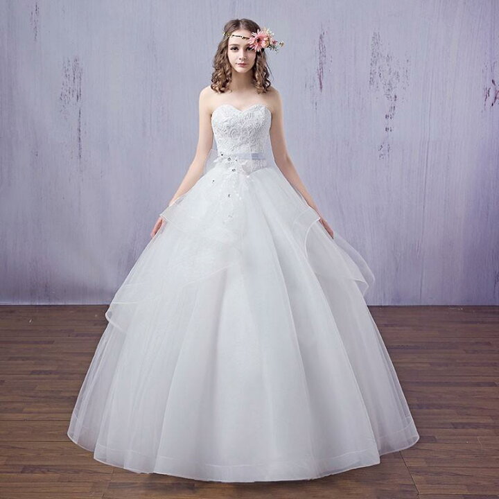 楽天市場】ウエディングドレス ウェディングドレス 結婚式 二次会 