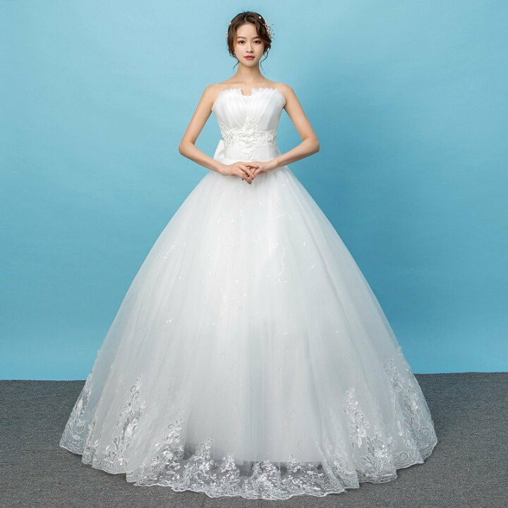 楽天市場】ウェディングドレス 花嫁 ブライダル 結婚式 プリンセス 