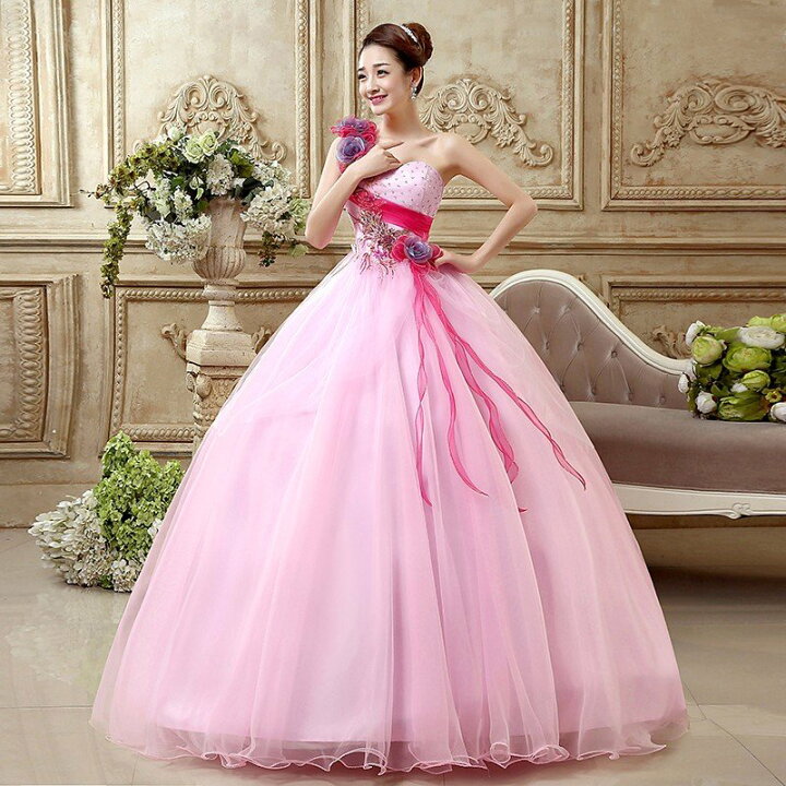 楽天市場】ウエディングドレス ウェディングドレス カラードレス  