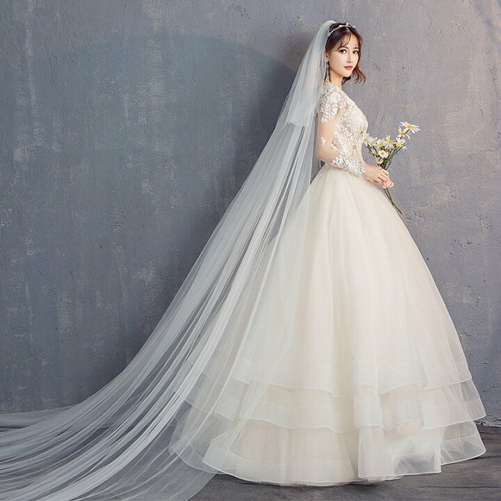 楽天市場】ウエディングドレス ウェディングドレス 花嫁 結婚式 韓国風 