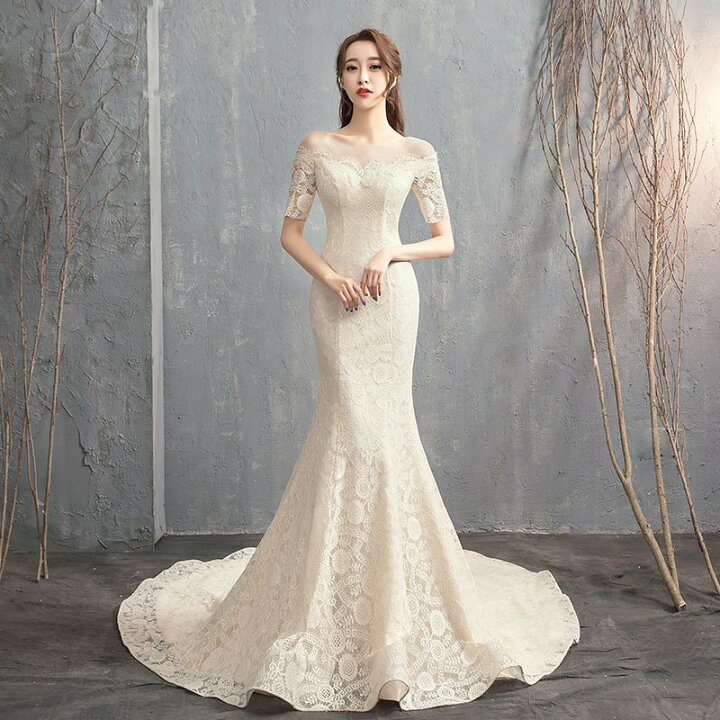 楽天市場】ウエディングドレス ウエディング 花嫁 結婚式 シャンパン  