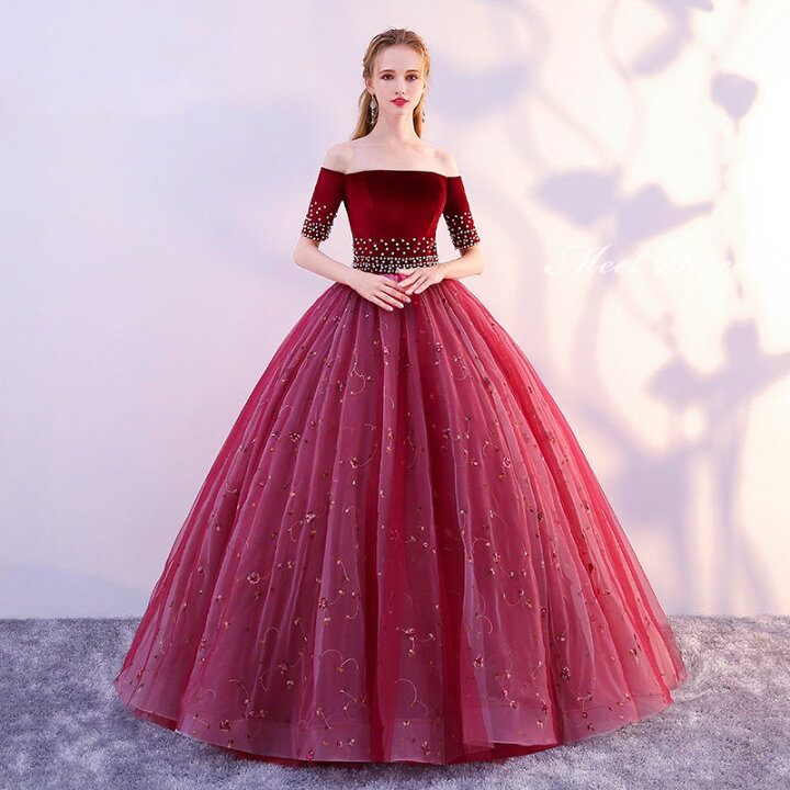 楽天市場】ウェディングドレス カラードレス 演奏会用ドレス ロング  