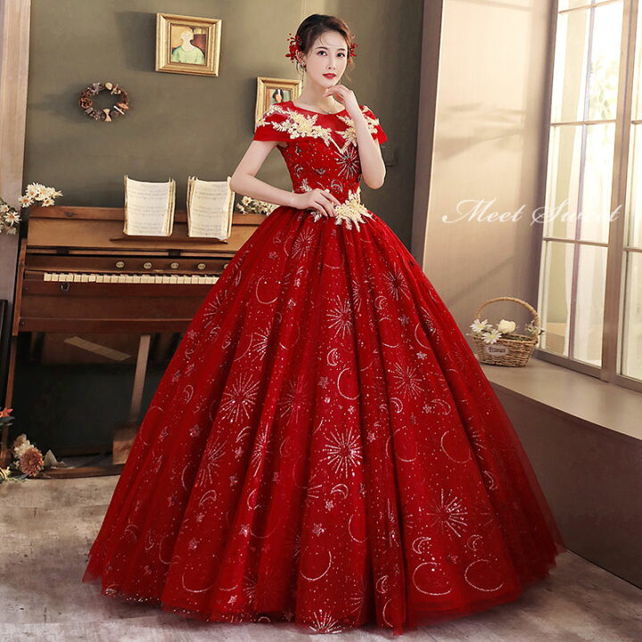 ウェディングドレス ウエディングドレス カラードレス ロングドレス  