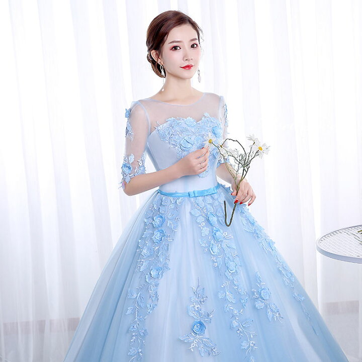 楽天市場】ウエディングドレス カラードレス ロングドレス 演奏会  