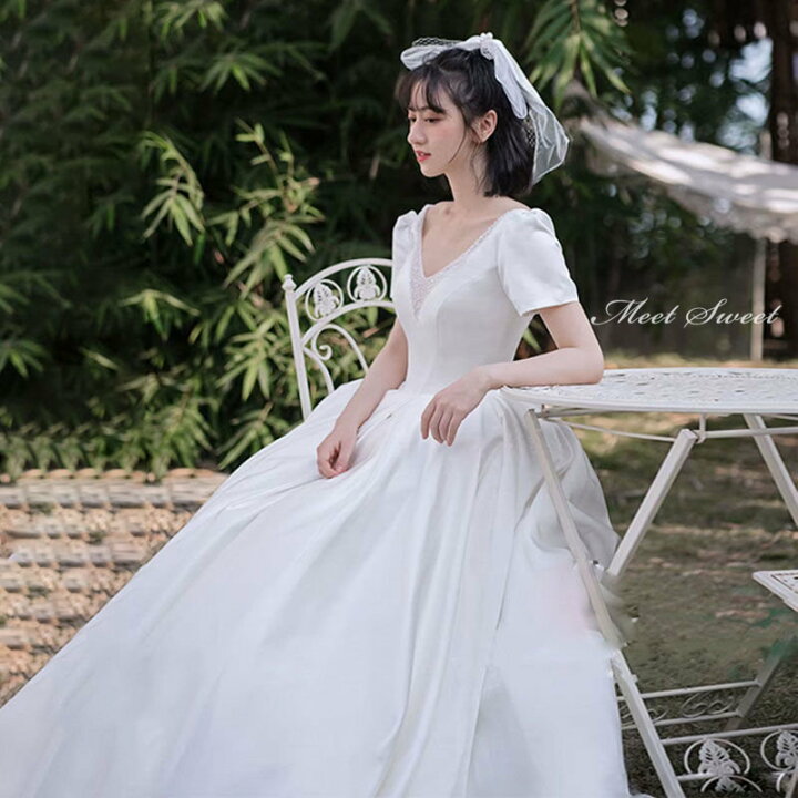楽天市場】ウェディングドレス プリンセスラインドレス ウエディング 