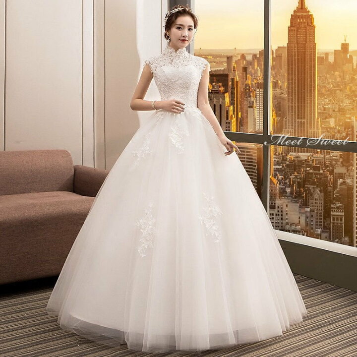 楽天市場】ウェディングドレス プリンセスラインドレス ウエディング  