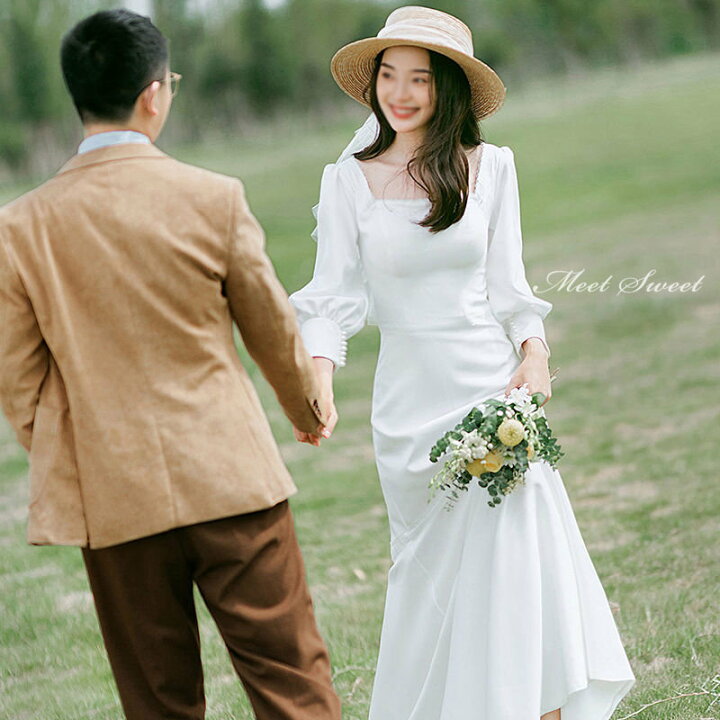 楽天市場】ウエディングドレス 二次会ドレス 花嫁ドレス 前撮り  