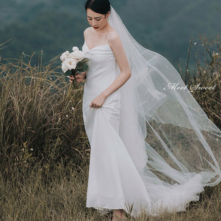 楽天市場】ウェディングドレス 新婦 ロングドレス 結婚式 ウエディング  