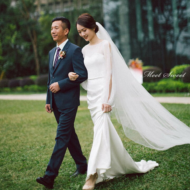 楽天市場】ウェディングドレス 新婦 ロングドレス 結婚式 