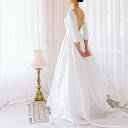 ウェディングドレス 新婦 ロングドレス バックレス Aラインドレス 結婚式 ウエディングドレス 二次会ドレス 花嫁ドレ…