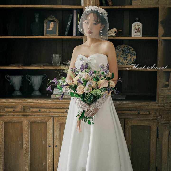 楽天市場】ウェディングドレス ロングドレス 結婚式 ウエディング  