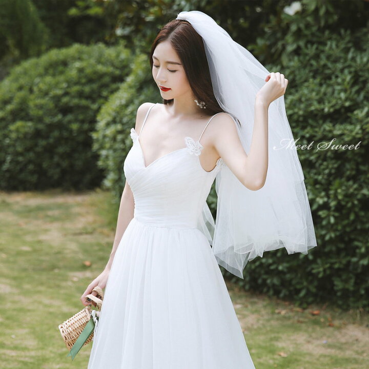 楽天市場】ウェディングドレス ウエディングドレス 二次会ドレス  