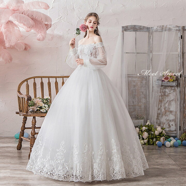 楽天市場】ウェディングドレス 花嫁ドレス 二次会ドレス ウエディング  