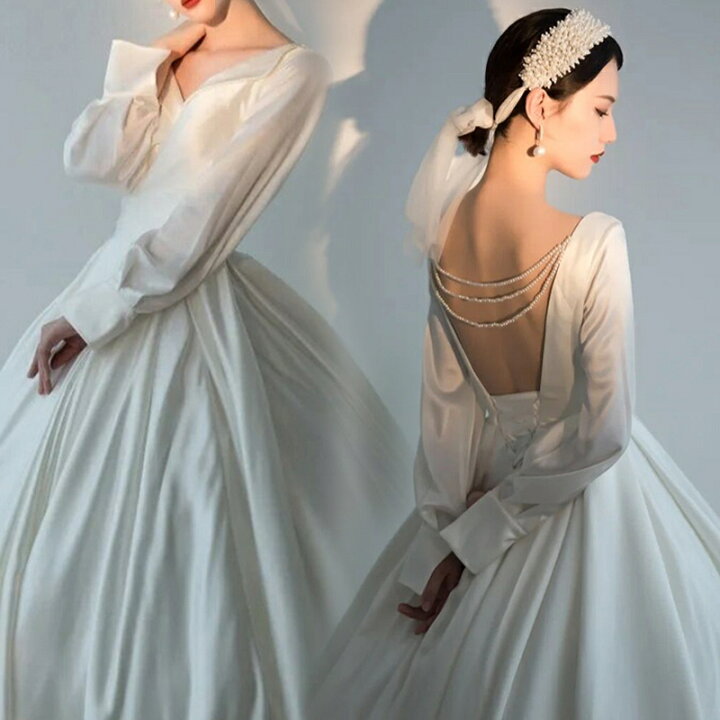 楽天市場】ウェディングドレス 二次会ドレス 結婚式 ブライダルドレス  