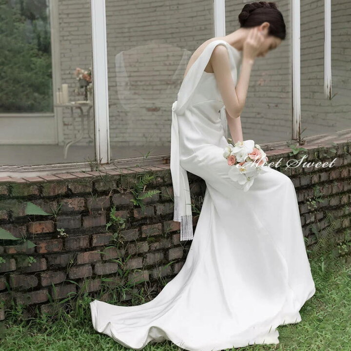 楽天市場】ウェディングドレス ウエディングドレス 二次会ドレス 結婚 