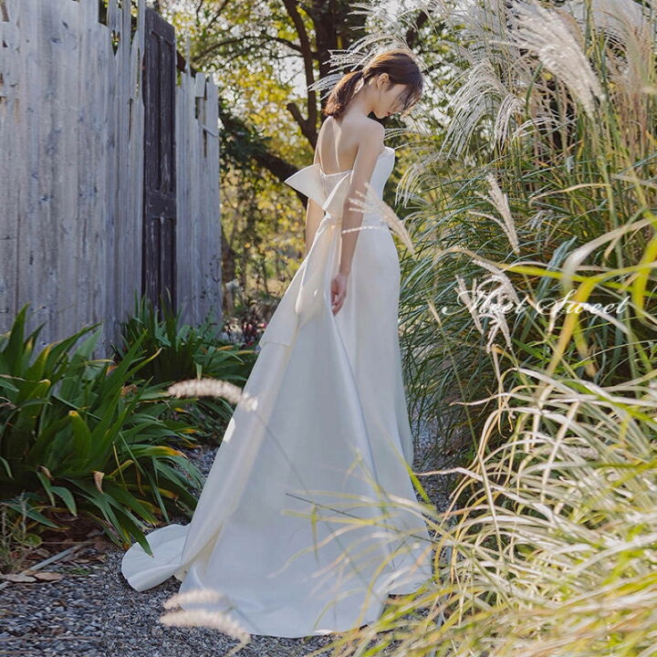 楽天市場】ウェディングドレス 二次会ドレス 結婚式 ブライダルドレス  