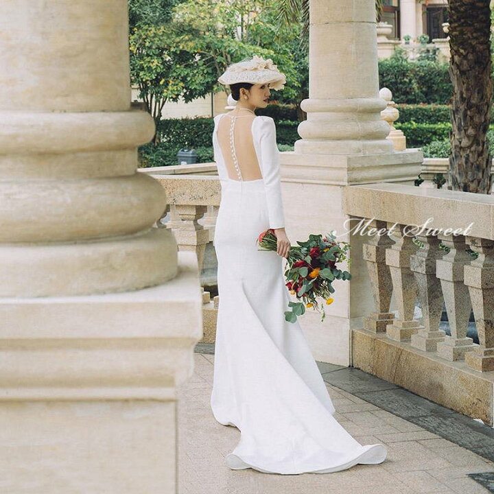 楽天市場】ウェディングドレス 二次会ドレス 結婚式 ブライダルドレス  