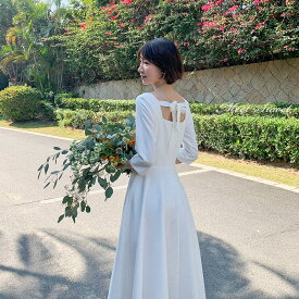 ウェディングドレス ウエディングドレス 袖あり パーティードレス 結婚式 ワンピース ミディアム丈 春 夏 秋 冬 フォーマルドレス 安い 大きいサイズ 20代 30代 40代 二次会 披露宴 前撮り 後撮り 袖付き 花嫁 フォトウェディング wedding dress 海外挙式 小さいサイズ