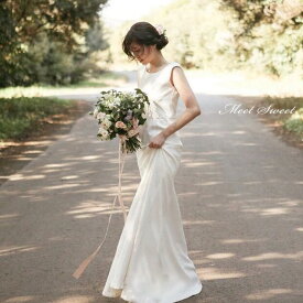 ウェディングドレス ロングドレス 結婚式 フォトウエディング 二次会ドレス 花嫁 カジュアル 二次会ドレス お洒落 人気 ウエディングドレス 披露宴 挙式 シンプル 前撮り 後撮り フォトウェディング wedding dress 海外挙式 小さいサイズ 1.5次会 フォト婚 大きいサイズ