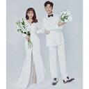 ウエディングドレス フォトウェディング リゾートウェディング ブライダル 撮影 海外挙式 ウェディングドレス 長袖 ロングスリーブ 結婚式 二次会 披露宴 前撮り 白ドレス オフホワイト スリット 後撮り 袖あり 袖付き 花嫁 カジュアル wedding dress 小さいサイズ