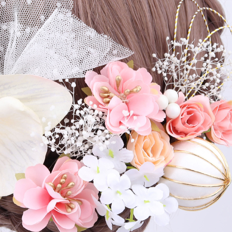 楽天市場】髪飾り ヘアアクセサリー 18点セット 造花 胡蝶蘭 和装小物