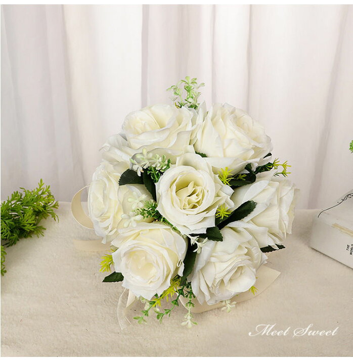 楽天市場】造花 アーティフィシャルブーケ ウエディングブーケ 結婚式 