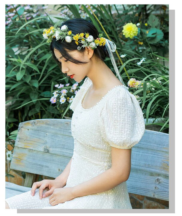 楽天市場】結婚式 花冠 花かんむり ウェディング 花嫁 ブライダル ｜その他