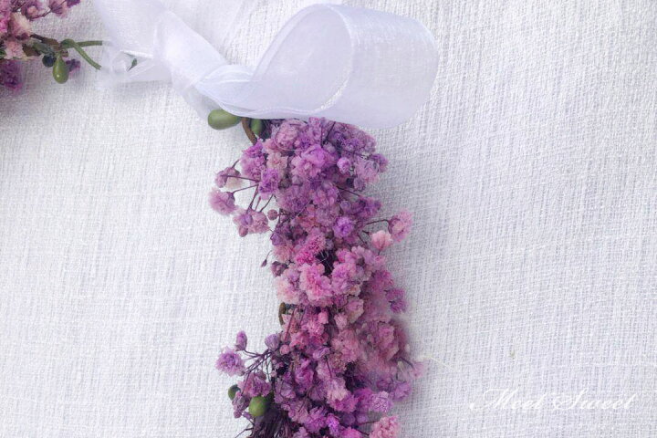 楽天市場】ウェディング プリザーブドフラワー 花冠 かすみ草 花かん 