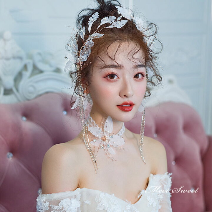 楽天市場】ヘアアクセサリー ヘアピン ウエディング チョーカー 