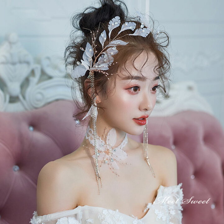 楽天市場】ヘアアクセサリー ヘアピン ウエディング チョーカー  