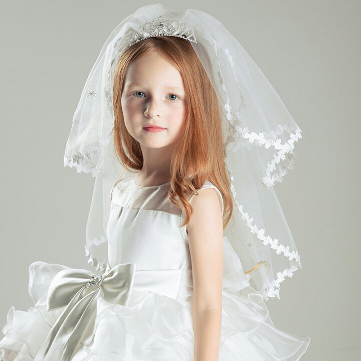 楽天市場】子供 ティアラ ウェディング 結婚式 ベール ヘッドドレス 髪 