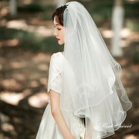 即納 ウェディングベール フェイスアップ ウエディングベール キラキラ ベールダウン ミディアムベール ブライダル 結婚式 二次会 披露宴 花嫁 挙式 前撮り 可愛い