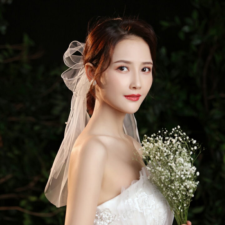 ⋈♡*｡ﾟチュールリボン⋈♡*｡ﾟヘッドドレス☆結婚式☆ウェディング 