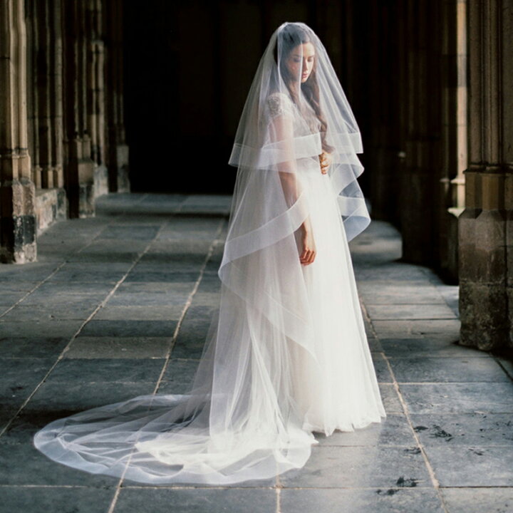 楽天市場】ウエディングベール 結婚式 ロングベール フェイスアップ 