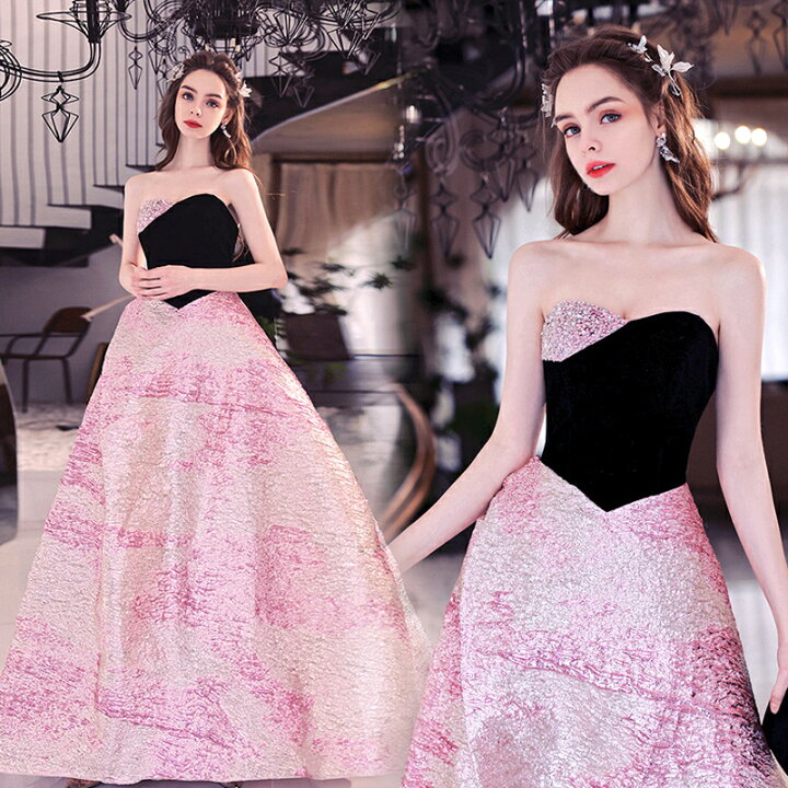 Dress Black ピンク ウェディングドレス