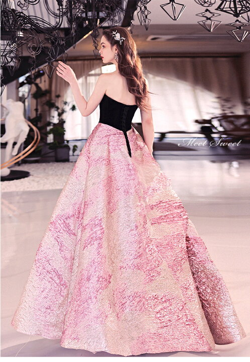 カラードレス イブニングドレス 演奏会 発表会 ロングドレス  