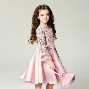 ピアノ発表会 ミニドレス 子供ドレス フォーマル 二次会 花 フラワーガール ドレス 入園式 七五三 子ども 大きいサイズ ピンク 110/120/130/140