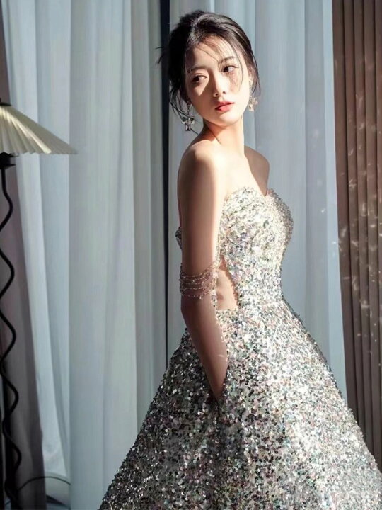 楽天市場】カラードレス パーティードレス イブニングドレス  