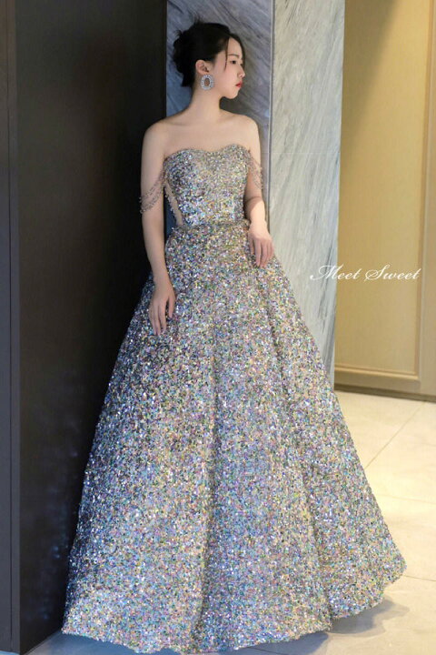 楽天市場】カラードレス パーティードレス イブニングドレス  